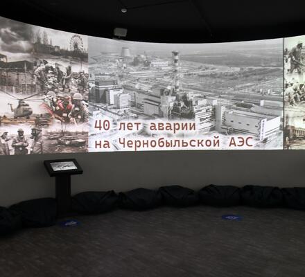 В историческом парке прошла мультимедийная выставка «40 лет аварии на Чернобыльской АЭС»
